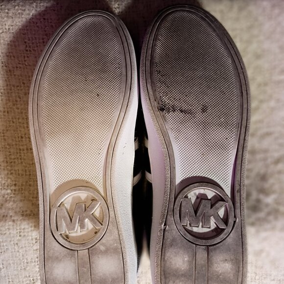 Michael Kors Irving Stripe Lace-Up Black/White Women Size 8, Sneakers - Picture 10 of 12